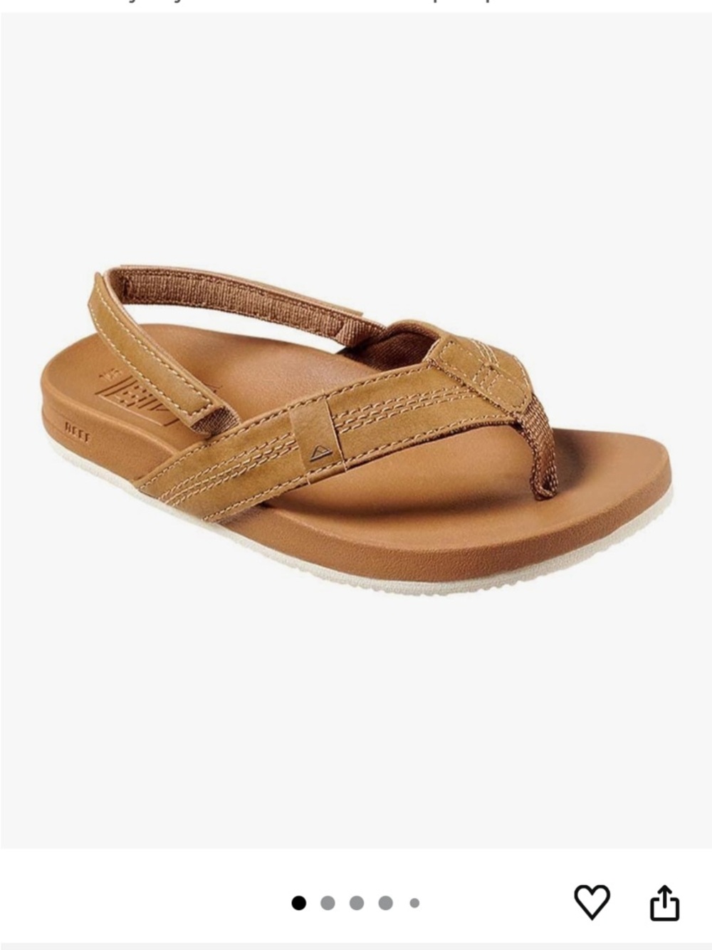 🏖️ Reef Toddler 6 Phantom Cushion Slingback Flip Flop Sandal